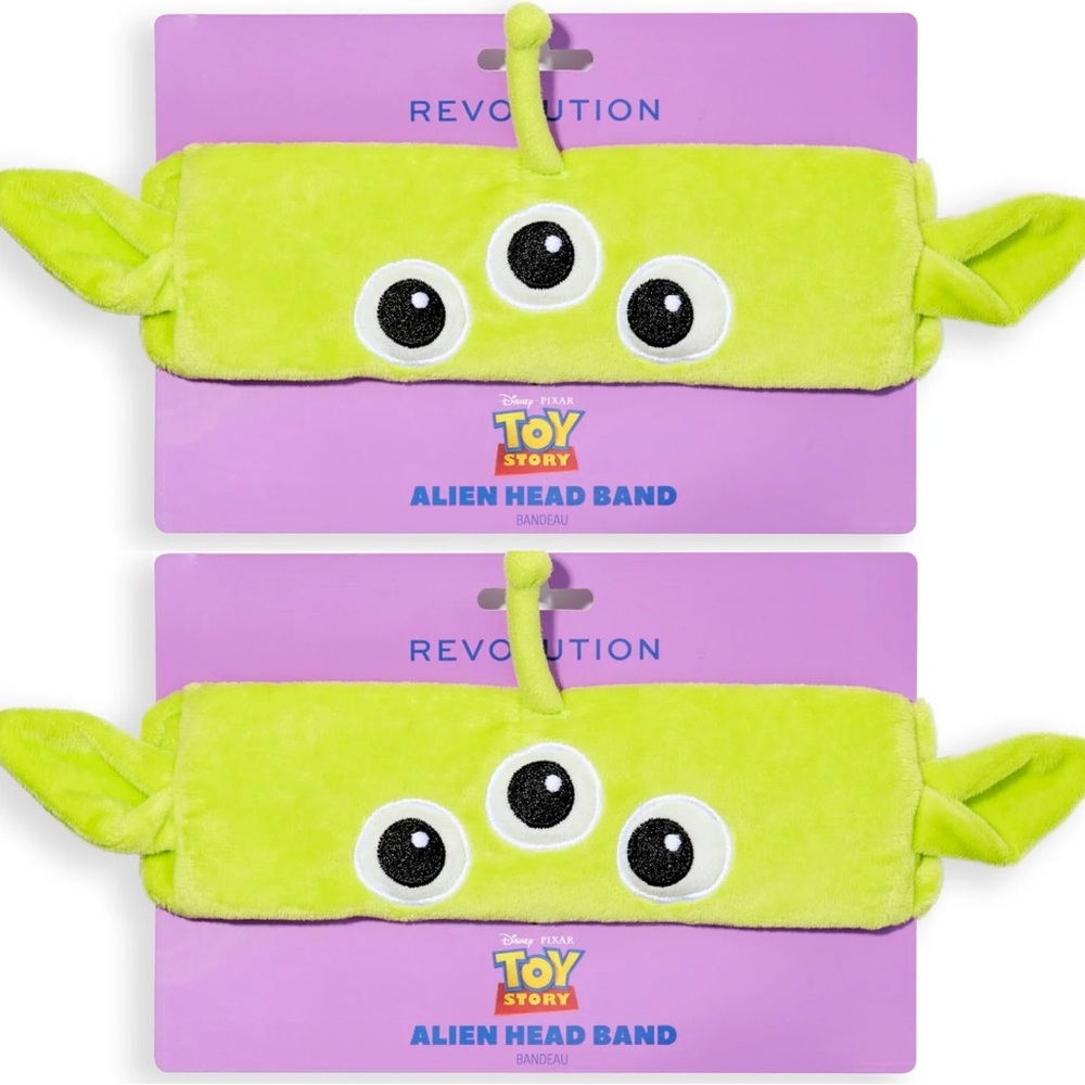 2 Pack Revolution Green Alien Plush Headband
